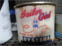 12 oz. Sailor Girl Oyster Can-Chicago, Ill.