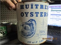133 oz. Oyster Can w/Lid-Madison, Md.