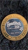 (0.6oz) .999 Silver Comstock $10 Gaming Token