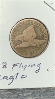 1858 Flying Eagle US Cent Penny Coin