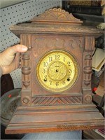 Pat'd 1885 Clock For Parts-no hands & needs work