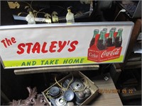 The Staleys Coke Sign
