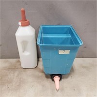 Calf Bottle and Calf Feeding Pail