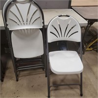 4 Plastic Folding Chairs