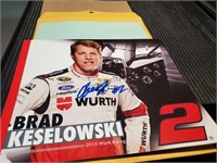 Brad keselowski autographed picture