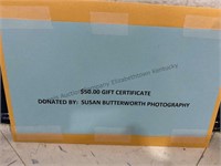 Susan Butterworth
$50 Gift Certificate
