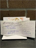 Natalie Goss gift Certificate