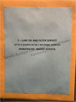 Lube and Filter service