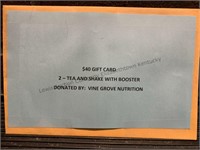 Vine Grove Nutrition gift cards