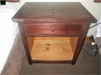 Solid wood nightstand, 27"W x19"D x 28½" High