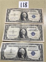 (3) 1935 & 1957 Series Silver Certificates