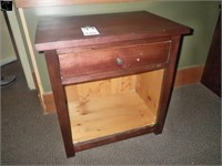 Solid Wood Nightstand 18"D x 27"W x 28" H
