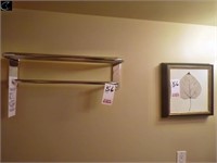 14' X 14" Picture, Towel Rack & Mirror