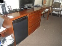 Solid Wood Desk/dresser unit, 89"L x 23½" D
