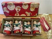 Vintage Christmas Candleholders, Original Box