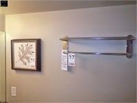 14' X 14" Picture, Towel Rack And Mirror