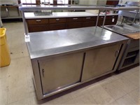 Stainless Steel Storage Table and Shelf