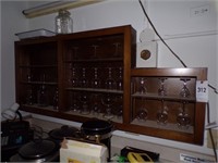 Wall Cabinet and Glassware