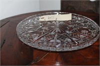 Gorgeous cut glass footed cake plate
