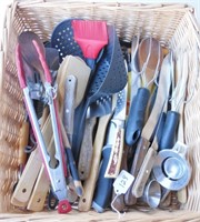 Box of misc. kitchen utensils
