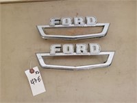 2 Pc. Vintage Ford Side Emblems