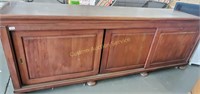 Tv console 8'6" L x 25" W x 36" H, out of estate