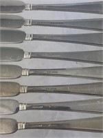 Set of  8 Sterling "Marie Louis" Butter Knives