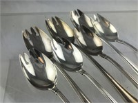 Set of 7 Sterling "Marie Louis" Ice Cream Forks