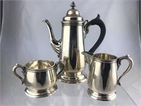 Lunt Sterling 3 Pc. Tea/Coffee Server, Cream&Sugar