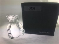Steuben Signed Signed Teddy Bear in Original Box