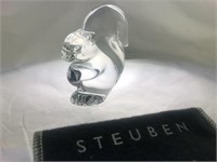 Steuben Signed Crystal Squirrel #5537
