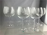 Set of 10 Tiffany & Co Crystal 16oz  Wine Glasses