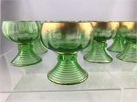 Set of 10 Green 3" Forrest Glasses