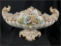 Italian Porcelain Capodimonte Footed Center Bowl