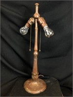 Signed Antique Bronzed Handel Lamp Base
