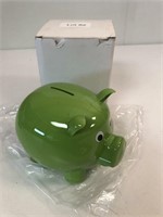 Green Plastic Piggy Bank