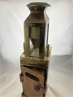 Vintage Trolley Street Car Fair Box Cast Bronze