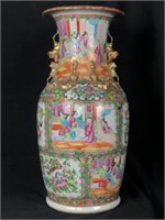 Large 19c. Cantonese Famille Rose Palace Vase
