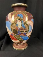 1930's Satsuma Moriage Japanese Gilt Vase