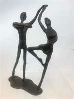 Abstract Metal Sculpture "Dancing Couple"