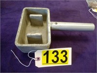Mold for a lead weight for divers