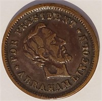 Lincoln - Johnson Campaign Coin