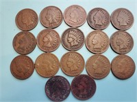 Indian Head Pennies (17 in this lot)
