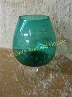 Large Teal Snifter