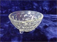 Pressed Glass Footed Candy Bowl