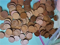 Wheat Pennies, 200 in lot, mixed dates
