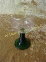 Small Goblet with Green Stem