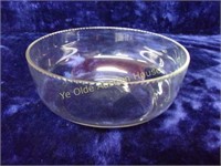 Glass Bowl with Deckeled Edge