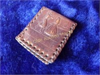 Signed Hand Tooled Leather Stamp Wallet