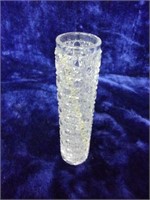 Pressed Glass Cylinder Vase